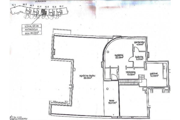 Warszawa, Mokotów, Marina Mokotów, Warowna, Wynajem Penthouse 231m2 ul. Warowna Marina Mokotów